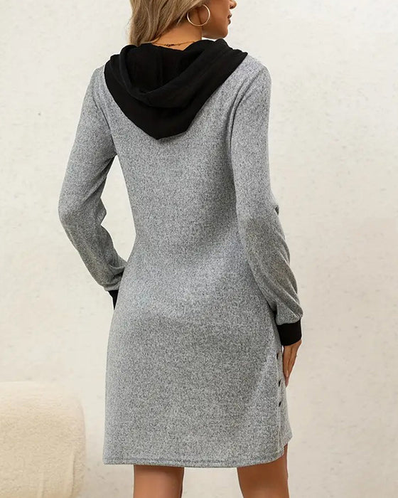 Kleid lässig mit Kapuze Komfort