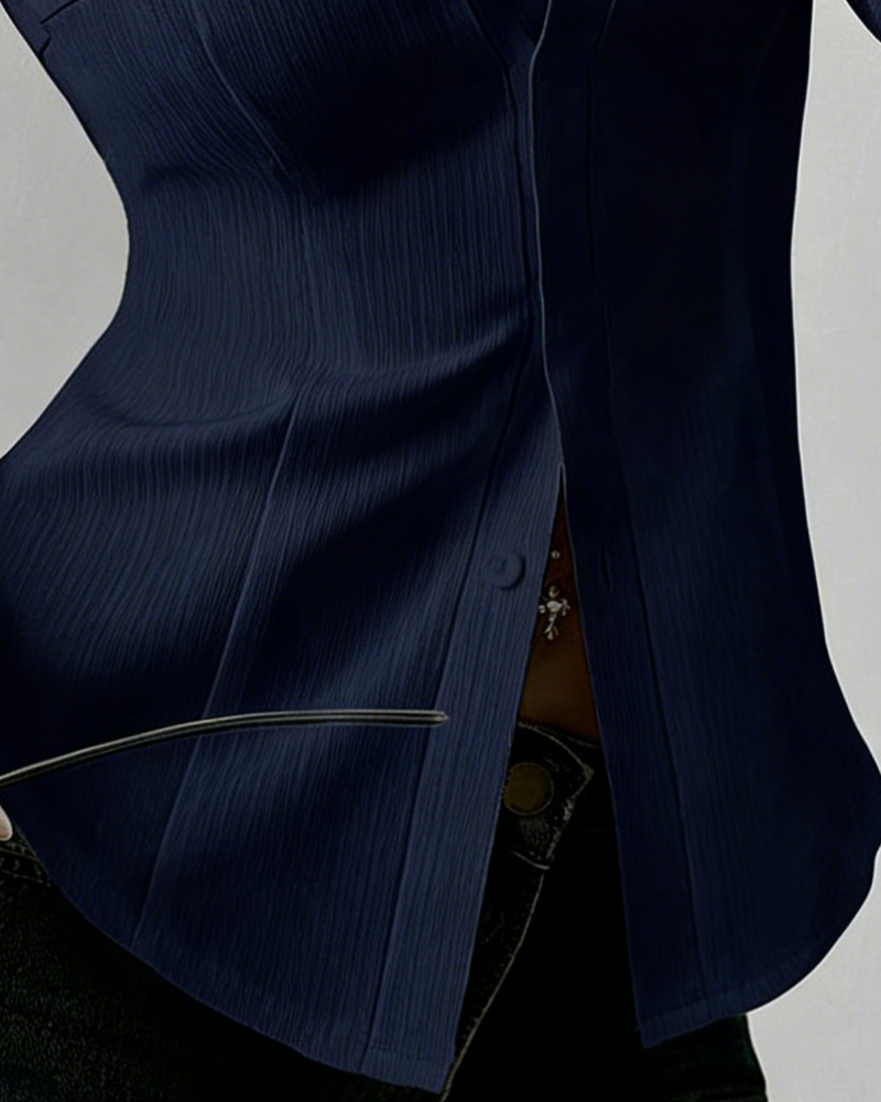 Damen Eleganter Slim-Fit Hemd