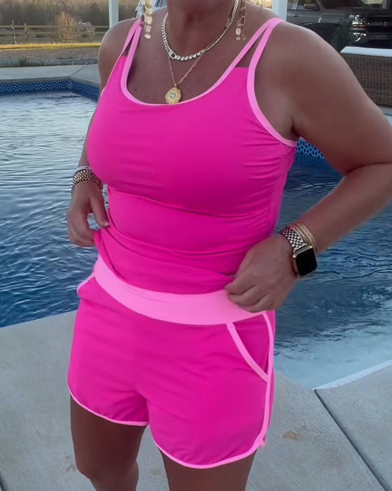 Tankini Mit Farbkontrast Paspelierung Und Biese