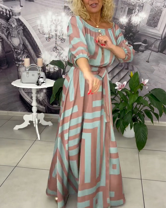 Kjole Modig og Elegant Trykt