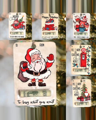 🎅💸 Handgefertigte Holz Geldhalter Geschenk