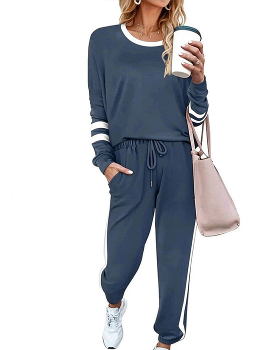 Set Rundhals Langarm Top Jogginghose