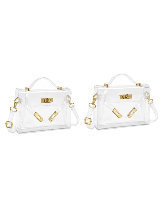 Tasche Damen Transparente Gelee
