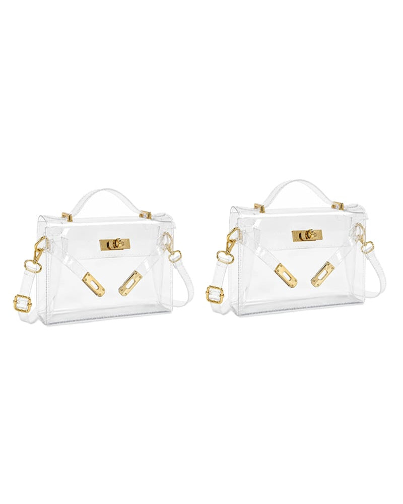 Tasche Damen Transparente Gelee