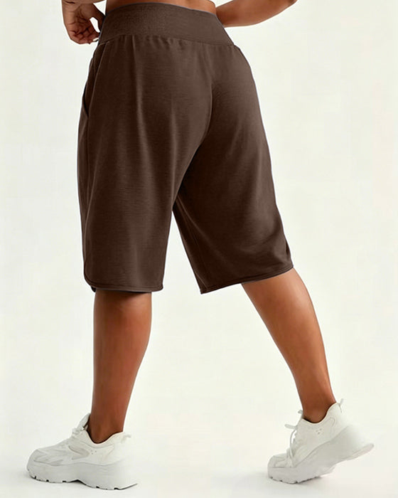 Hoch Taillierte Wide‑Leg‑Shorts