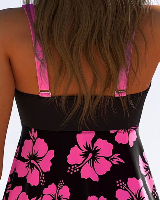 Tankini Für Urlaub Mit Muster Und Schleife