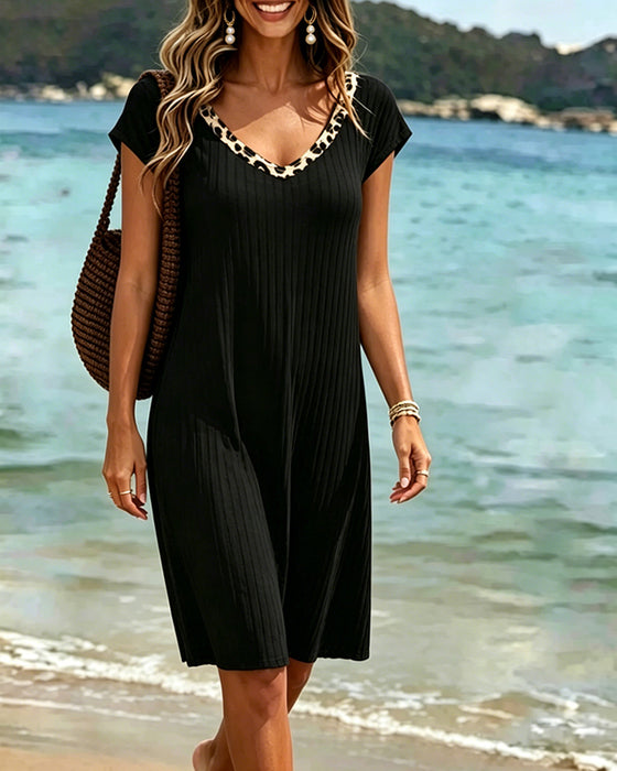 Kleid Offener Rücken Schleife Mode