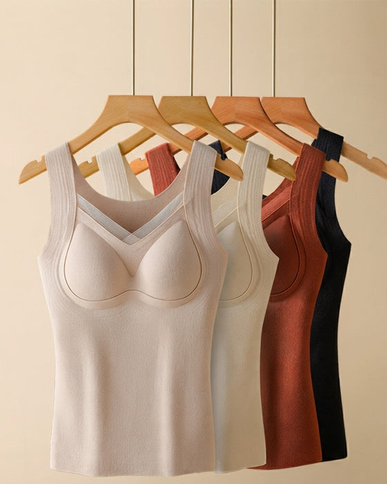 Tanktop Spitze Einteilig Integrierter Bh