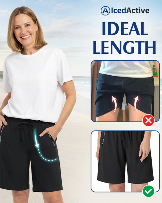 Shorts Elastische Taille Kordelzug Schnelltrocknend