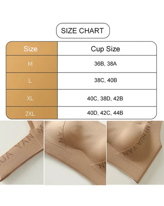 Unterwäsche Nahtlos Breite Träger Hohe Elastizität