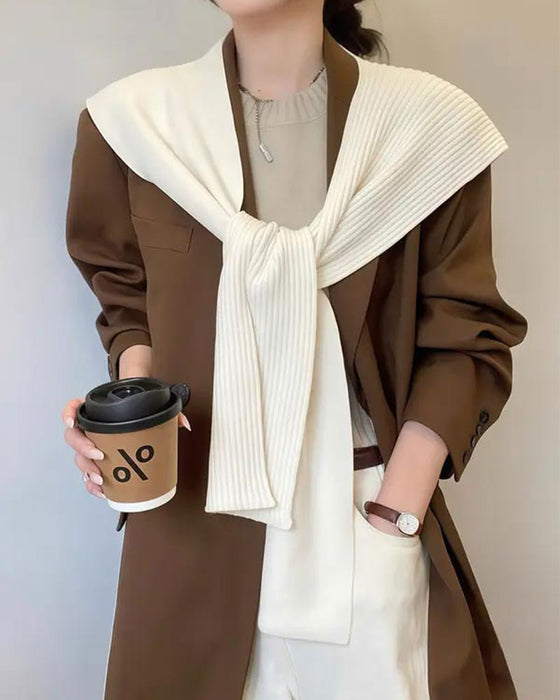 Schal Tuch Casual Vielseitig Unifarben Für Frauen