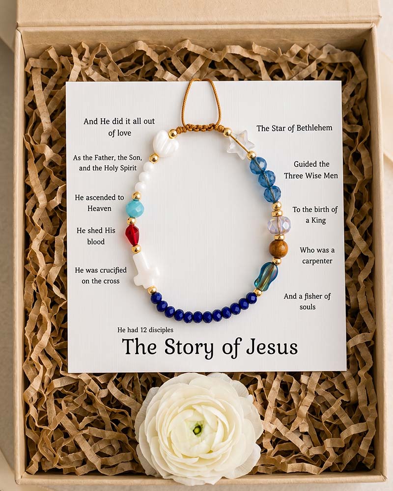 ✝️ Handgefertigtes Jesus Armband ❤️ Trage Die Geschichte. Trage Den Glauben.