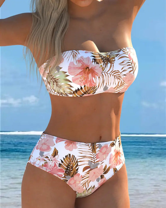 Bikini Bandeau Bedruckt