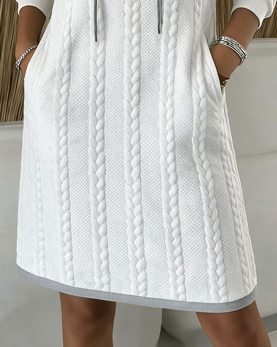 Kleid Binden Mode Farbblock