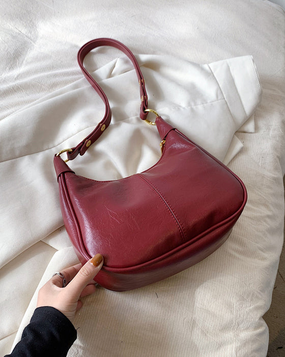 Tasche Gewachstes Leder Achsel