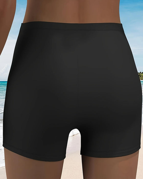 Urlaubs-Tankini Farbblock Mit Schleife