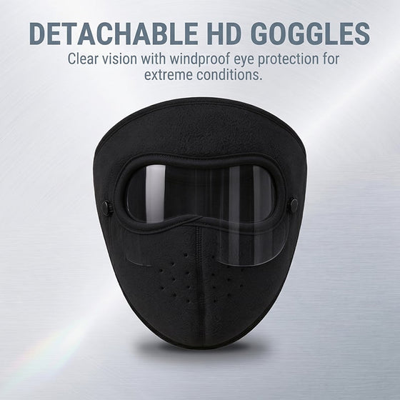 Thermischer Ohrenschutz Winter-Gesichtsmaske mit Schutzvisier