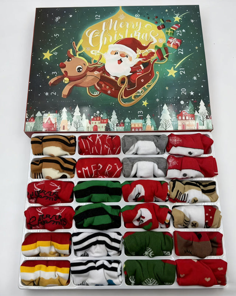 Weihnachtssocken Adventskalender