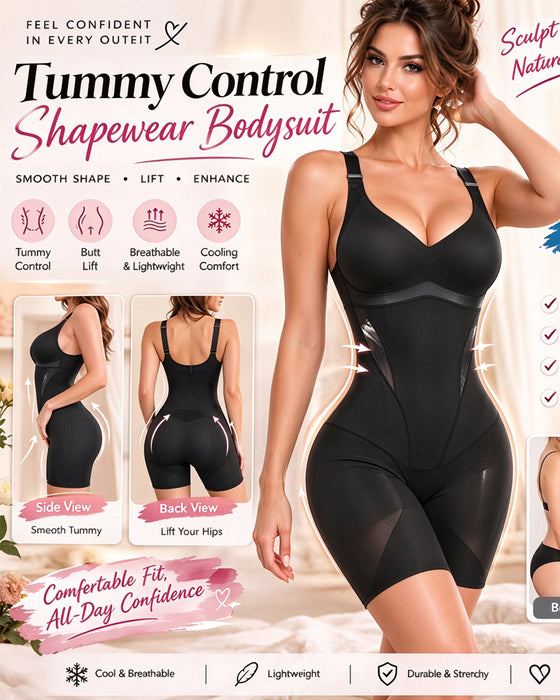 Kühlender Bauchkontroll Po-Lift Shapewear Bodysuit