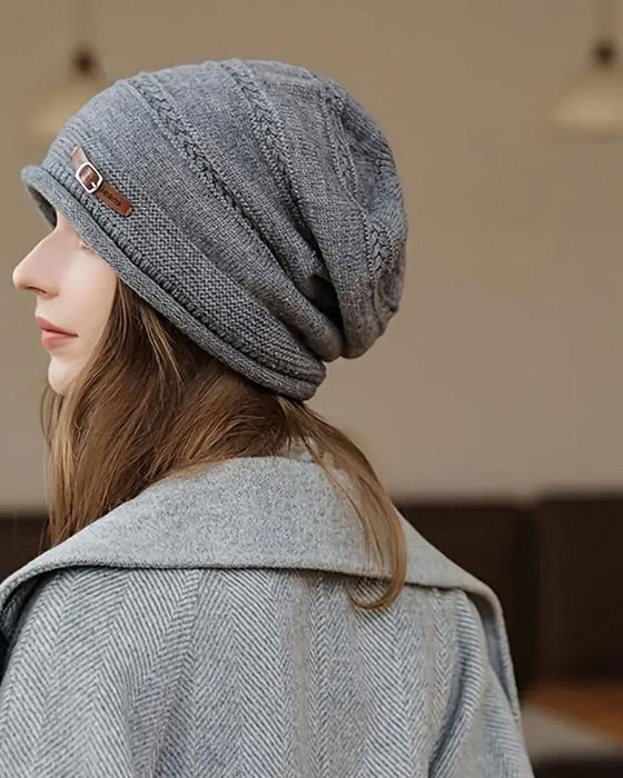 Einfarbige Slouchy Beanie