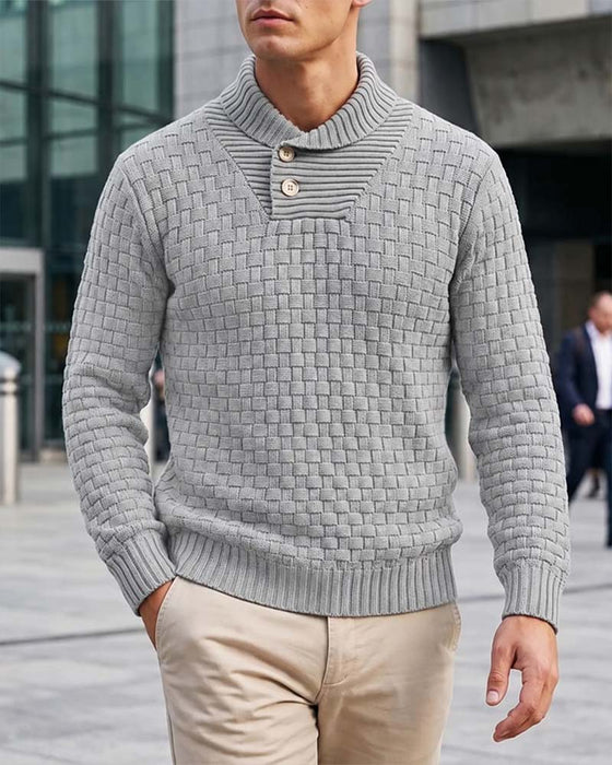 Pullover Herren Kariert Lässig