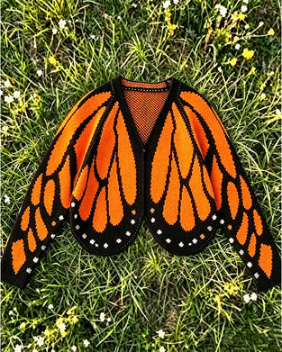 Cardigan Schmetterling Mode Lässig