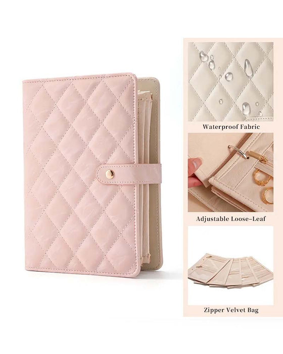 Luxus Gesteppter Creme Reiseorganizer Einfacher Zugang Fächer Wasserfest Geschenk Für Sie