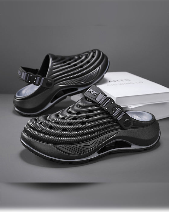 Sandalen Outdoor Dicke Sohle Rutschfest Geruchsresistent Langlebig Schnelltrocknend Weich Strand