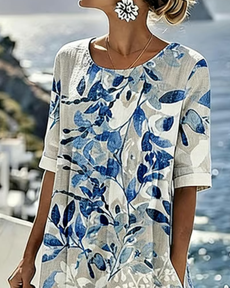 Kleid Gedruckt Shift