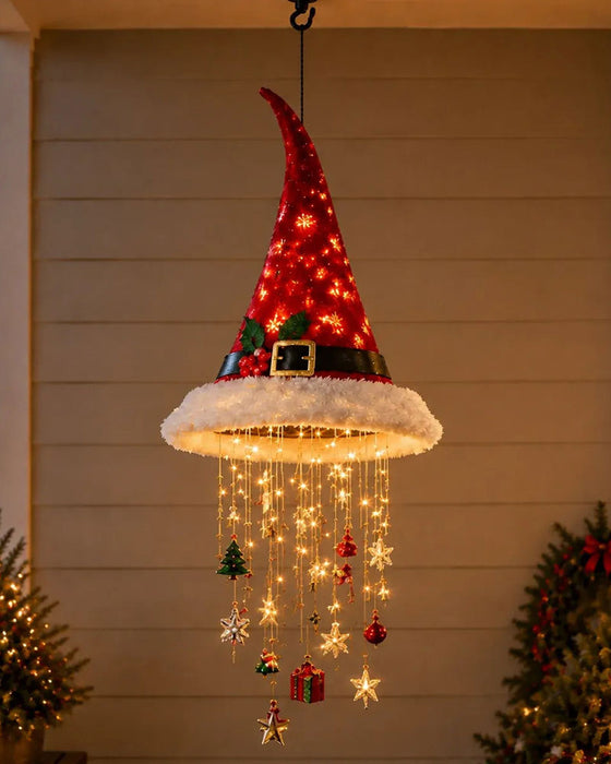 🎅 Beleuchteter Weihnachtsmannhut Hängender Kronleuchter🎄
