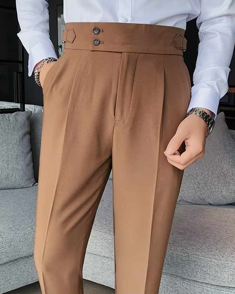 Herren Hose Tasche Einfarbig Lässig Kleid