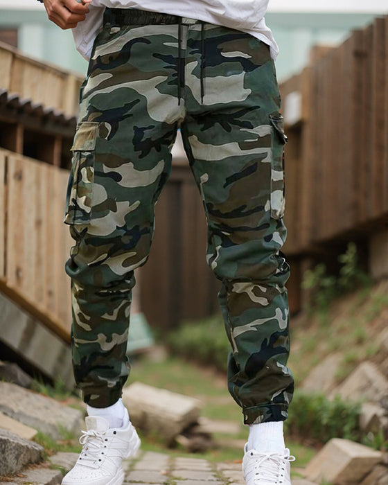 Hose Camouflage Muster Lässig Arbeit