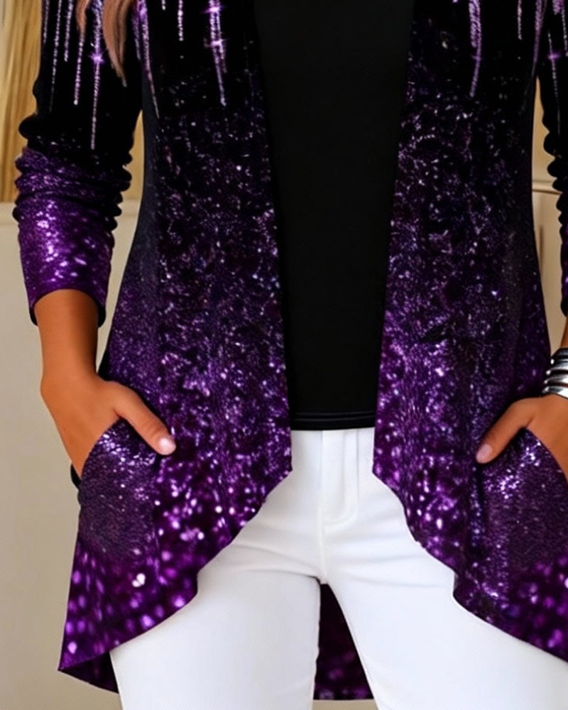 Top unregelmäßiges faux zweiteilig bedruckt