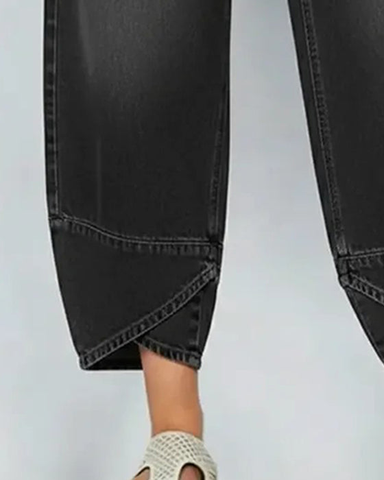 Hose Denim Patchwork Casual