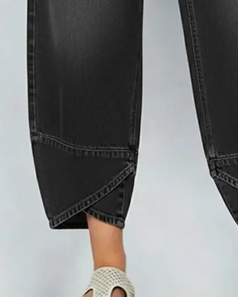 Hose Denim Patchwork Casual