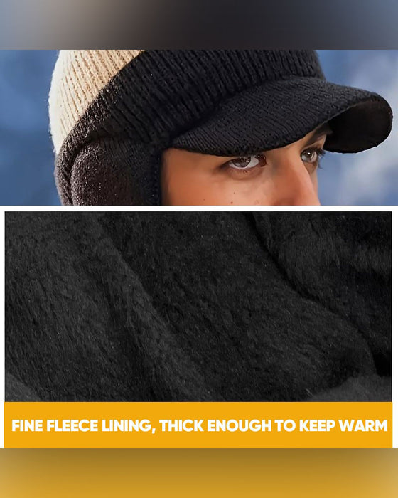Winter Winddichte Thermische Mütze Mit Schirm
