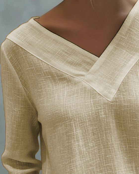 Top stilvoller V-Ausschnitt schulterfrei