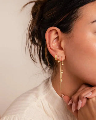 3 Schichten Kette Ohrringe Für Damen