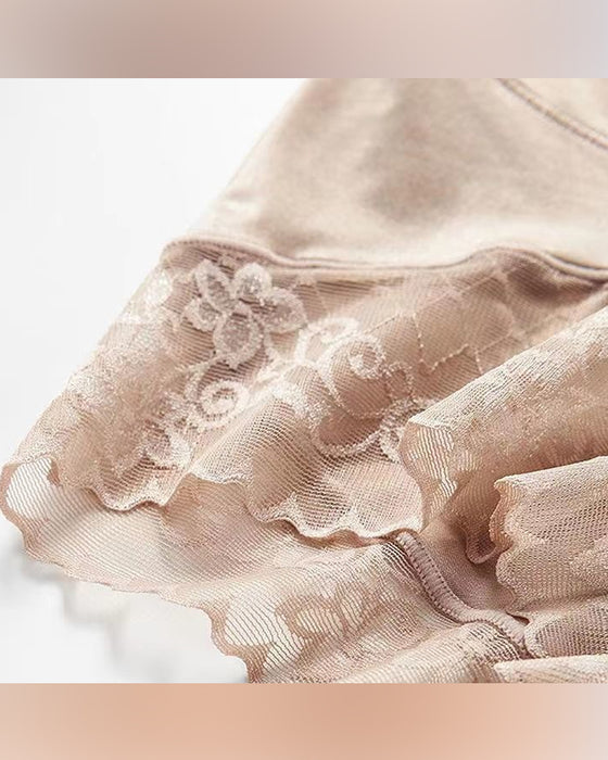 Unterwäsche Seidig Hohe Taille Formend