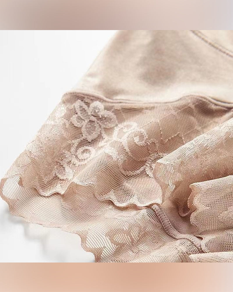 Unterwäsche Seidig Hohe Taille Formend