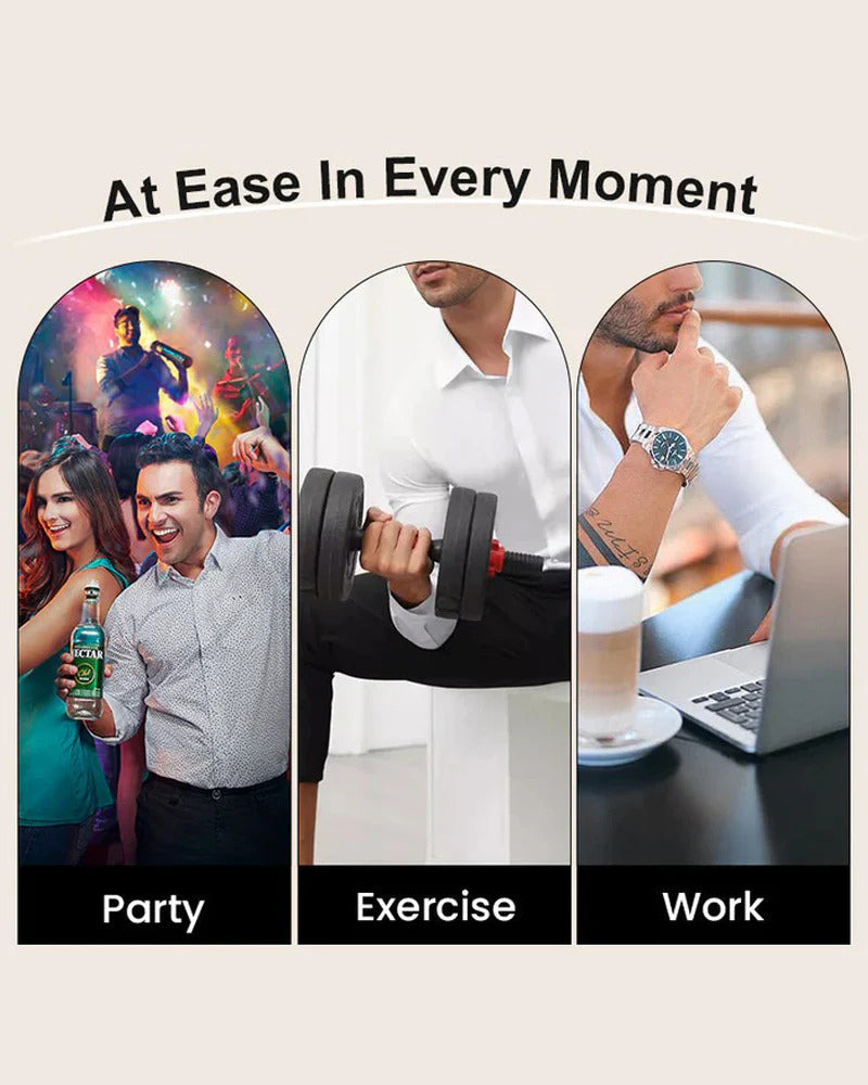 Herren Langarmhemd Uni