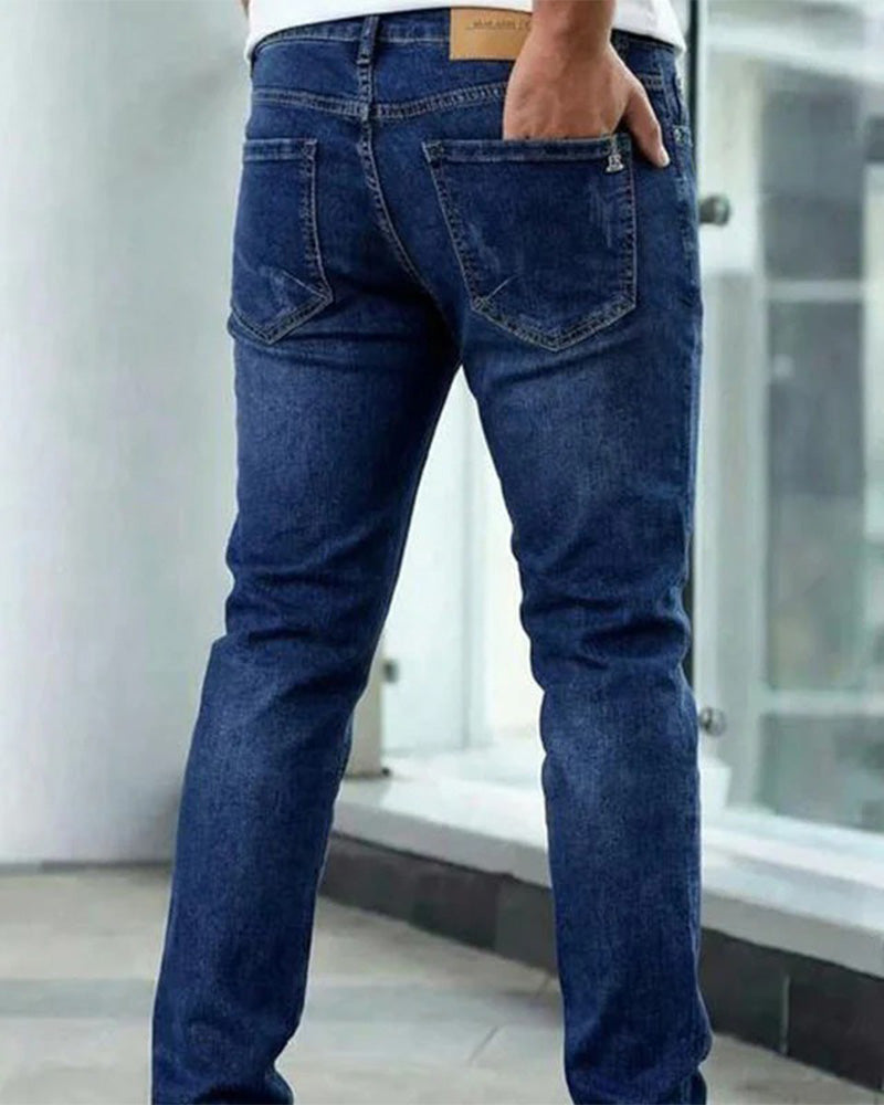 Jeans Herren Lässig Uni