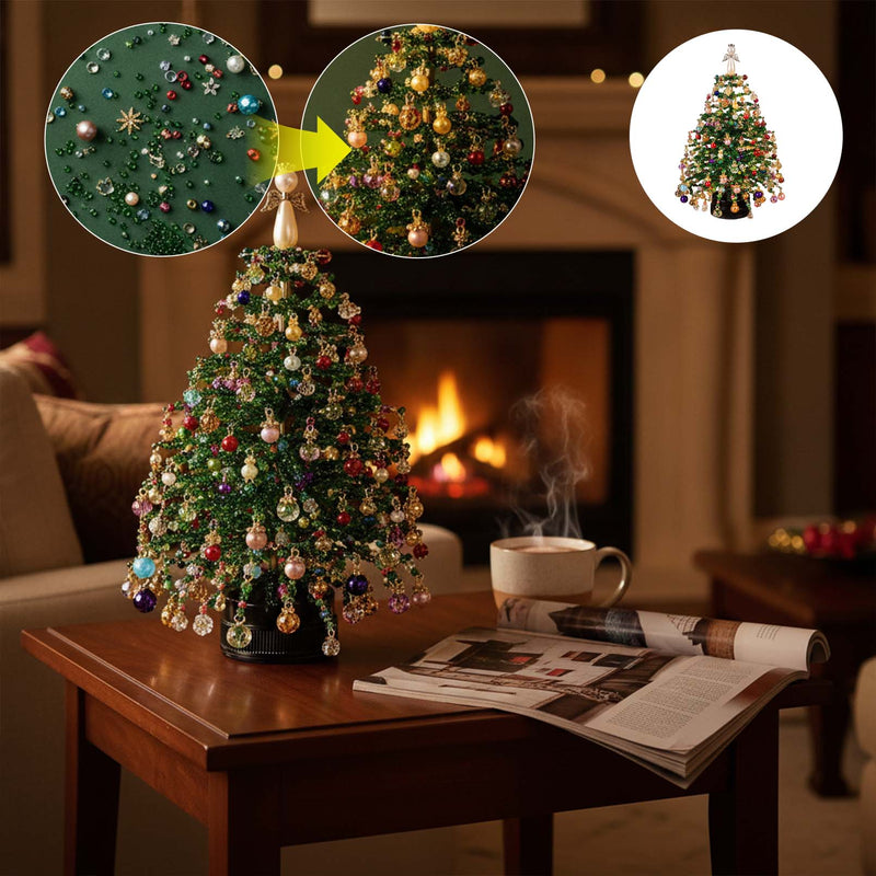 DIY Beaded Christmas Tree Ornament Craft Kit