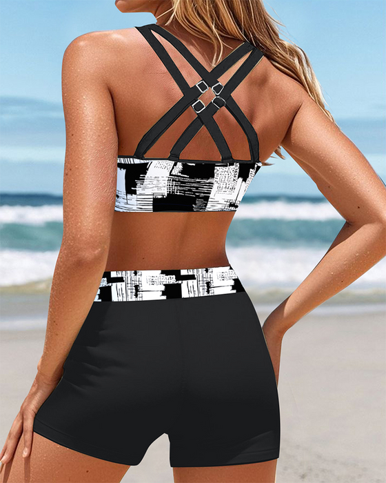 Bikini modisch bedruckt Boyshorts