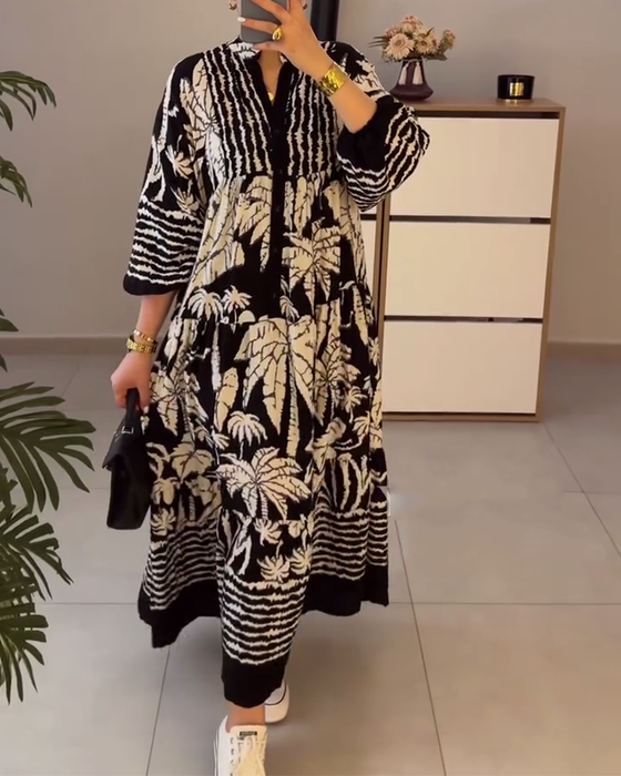 Kleid lässig locker bedruckt
