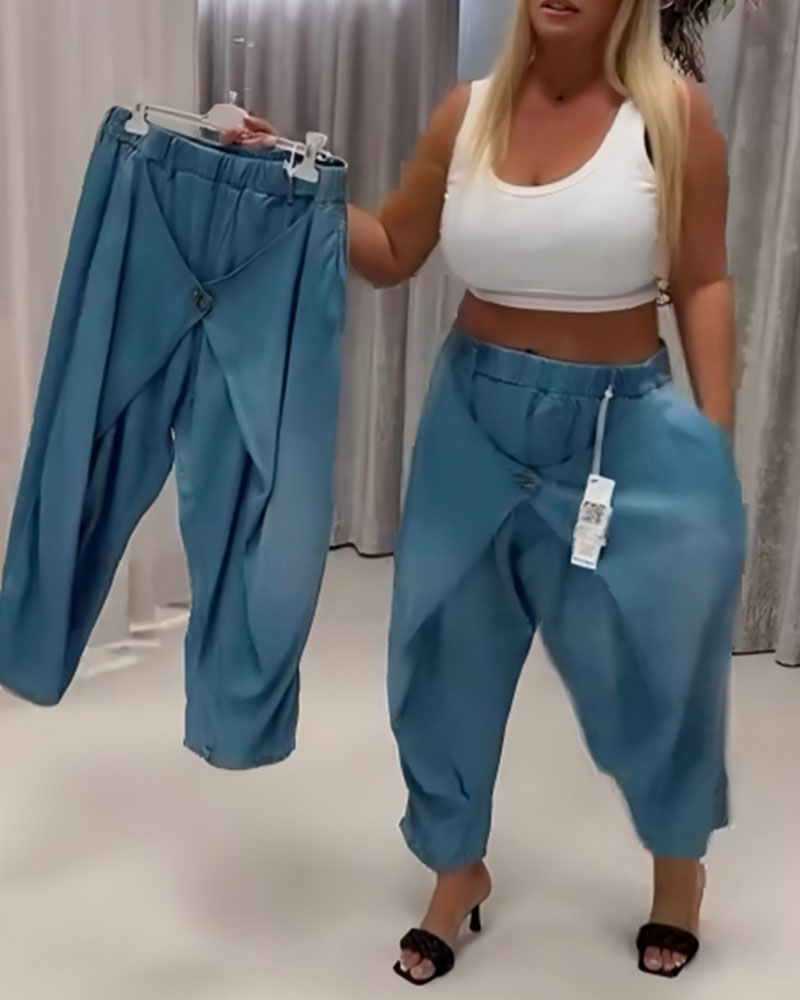 Hose mit trendigem Design und Laternenform