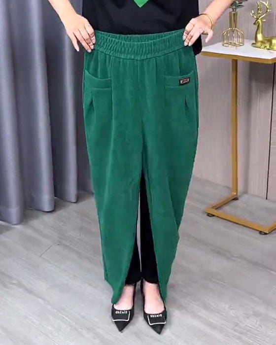 Einfarbige Stretch-Skinnyhosen