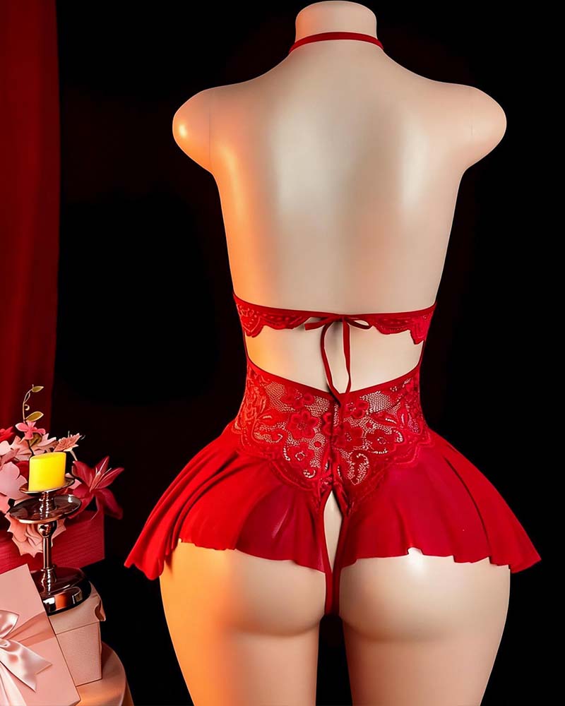 Sexy Lingerie Einfarbig Mit Kreuzträgern