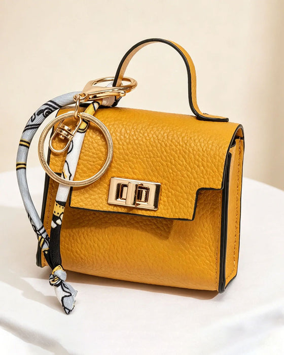 Schlüsselanhänger Mini Quadratische Tasche Anhänger