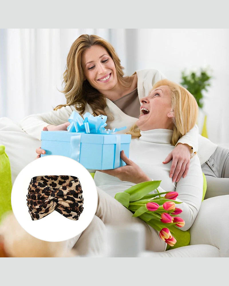 Haarband Vintage Stil Breit Krawatte-Farbe